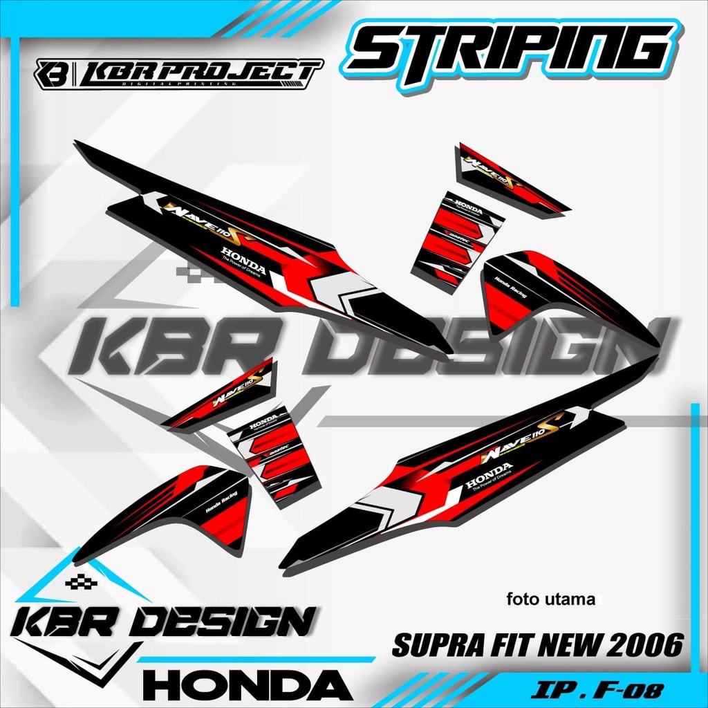 SUPRA FIT NEW STRIPING STICKER - SUPRA FIT NEW.08 SUPRA FIT NEW / FIT X / FIT S STICKER