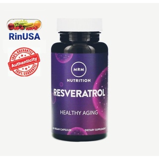 Pre​ Order​❗MRM​ Resveratrol สารสกัดจากไวน์​แดง เมล็ดองุ่น​ ผักไผ่น้ำญี่ปุ่น Japanese Knotweed Root 60 Vegan Capsules