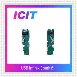 USB Infinix Spark 6 อะไหล่สายแพรตูดชาร์จ แพรก้นชาร์จ Charging Connector Port Flex Cable（ได้1ชิ้นค่ะ) ICIT-Display