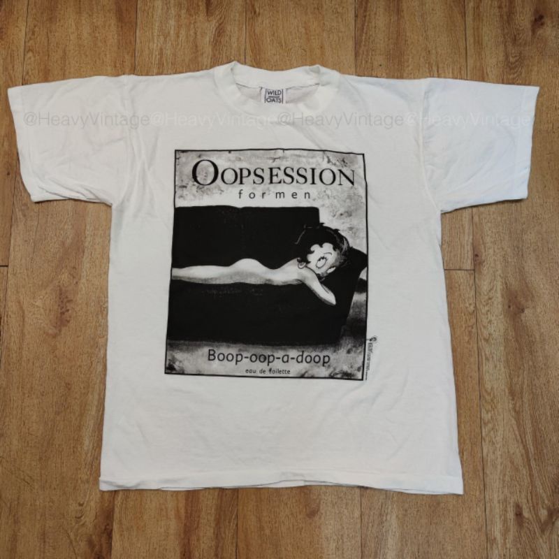BETTY BOOP ( OOPSESSION )CARTOON เสื้อลายการ์ตูน  ทัวร์ วินเทจ heavy vintage shirt