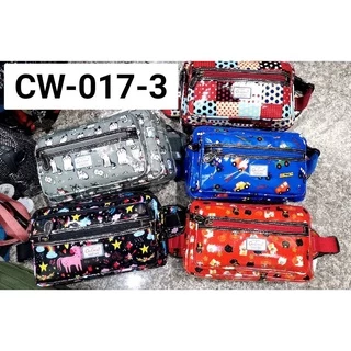 กระเป๋าคาดเอว หนัง PVC ขนาด 12 นิ้ว กันน้ำ 100% ลายการ์ตูน รุ่น CW-017-3 ยี่ห้อ ChaLitawu ไซส์จัมโบ้
