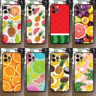 เคสมีอถือ iphone 12 pro Max ลายผลไม้รวมแสนอร่อย สินค้าพรีเมี่ยม สีสันสวยงาม ราคาถูก เคส TPU แข็งแรงทนทาน ไม่ขูดตัว