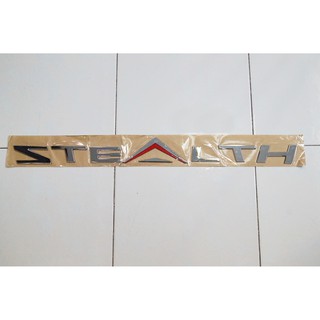 สีโครเมี่ยมตัวนูนพลาสติกติดหน้ารถ STELATH ขนาด61x3.5cm สำหรับ ISUZU D-MAX ALL NEW 2019