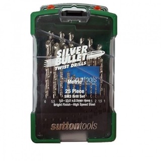 SUTTON SM3 ดอกสว่านเจาะไม้ เหล็ก ไฮสปีด 1-13mm. 25 ดอก