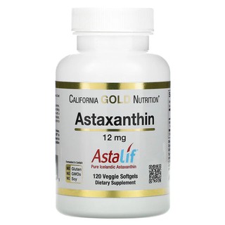 พร้อมส่ง !!! แอสตาแซนธิน Astaxanthin,California Gold Nutrition 30-120 เม็ด