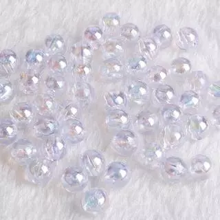 6 มม.8 มม.10 มม.Rainbow AB สีรอบลูกปัดอะคริลิคหลวม Spacer ลูกปัดสําหรับเครื่องประดับทํา DIY สร้อยข้อมือสร้อยคอ