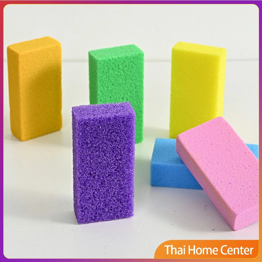 Thaihome โฟมขัดส้นเท้า ทำเล็บเท้า โฟมขัดเท้า แก้วโฟม ขัดผิว Pedicure tools