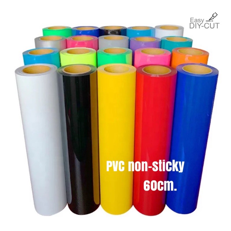 ราคาพิเศษ** เฟล็ก PVC non-sticky หน้ากว้าง 61ซม. พร้อมส่ง ส่งเร็ว PN - Easy DIY-CUT