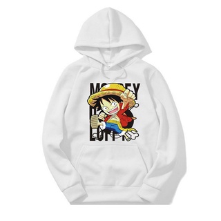 เสื้อแจ็กเก็ตแขนยาว มีฮู้ด ผ้ากํามะหยี่ ลายกราฟฟิคอนิเมะ One Piece Luffy สไตล์ฮาราจูกุ สําหรับผู้ชาย และผู้หญิง 2022