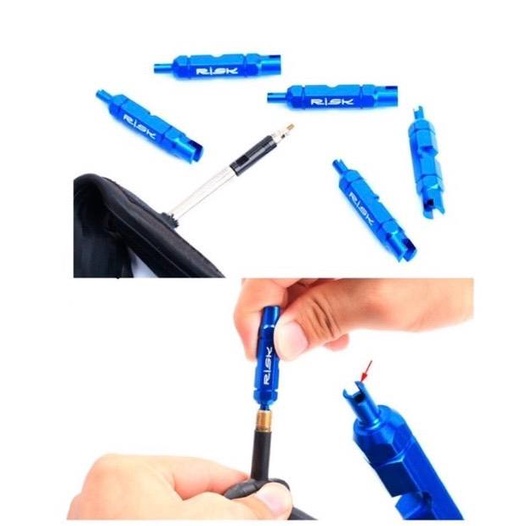 เครื่องมือถอดไส้วาล์วจักรยาน RISK RL301 แบบ 3 IN 1 สำหรับ Presta / Schrader