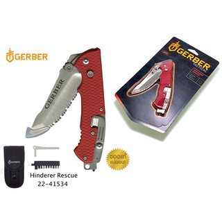 (ส่งฟรี)มีดพับ Gerber Hinderer Rescue ( #22-41534 )