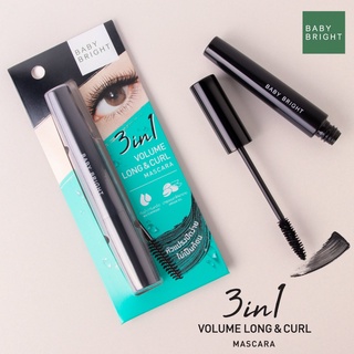 BaByBright 3in1 Volume  Long&amp;curl Mascara