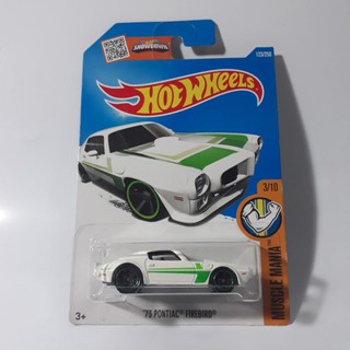 รถเหล็ก Hotwheels 73 PONTIAC FIREBIRD สีขาว (ib0503)