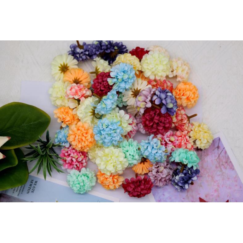Hydrangea ช่อดอกไม้ปลอม สําหรับตกแต่งบ้าน ห้องนั่งเล่น รูปที่ 5