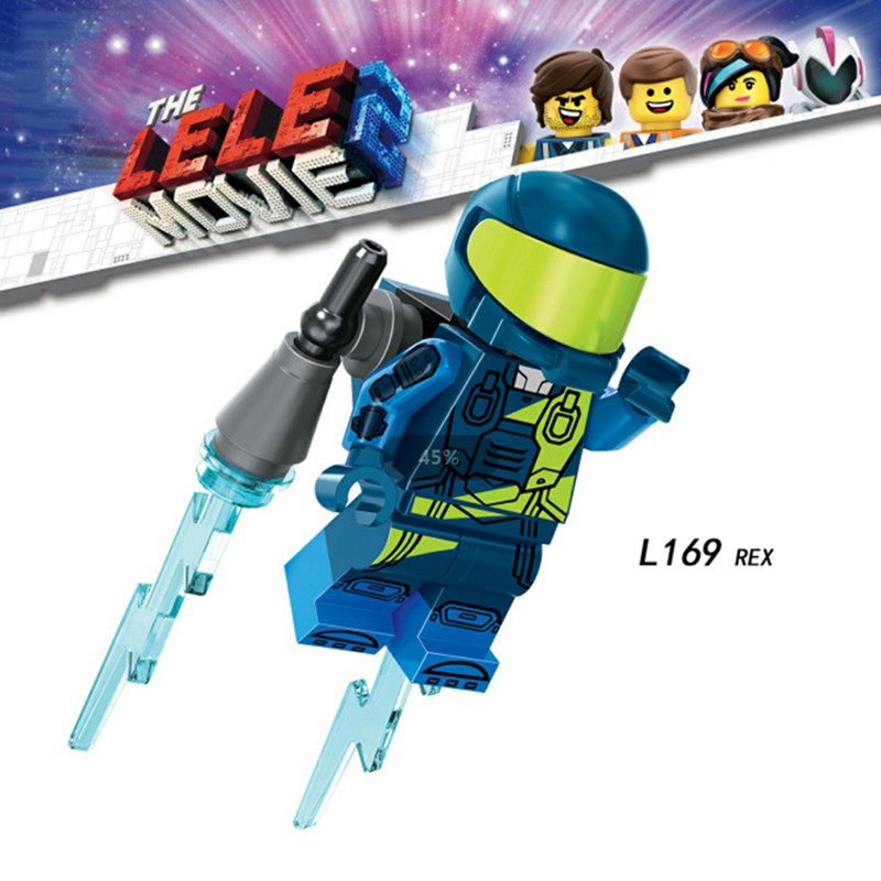 Movie 2 Mini Figure Rex Diy บล็อคตัวต่อของเล่นสําหรับเด็ก L169