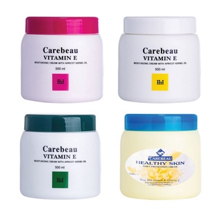 Carebeau Vitamin E Moisturizing Body Cream 500ml แคร์บิว วิตามินอี มอยส์เจอร์ไรซื้ง บอดี้ ครีมทาผิว (1pcs)