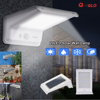 Solar light 20 LED ไฟติดผนังโซล่าเซลล์พลังงานแสงอาทิตย์ + Motion sensor voice control