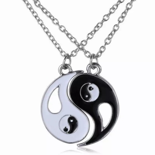 เครื่องประดับสร้อยคอโซ่จี้ Tai Chi / Yin Yang Tai Chi Chi 2 ชิ้น / ชุด