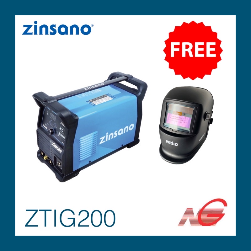 ตู้เชื่อม เครื่องเชื่อม อินเวอร์เตอร์ ซินซาโน่ ZINSANO รุ่น ZTIG 200 เชื่อมทิก , เชื่อมอาร์กอน