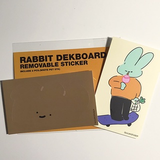 guuuay.studio-PET removable sticker_rabbit dek board สติ๊กเกอร์ลอกง่ายไม่ทิ้งคราบกาว ลายน้องต่าย