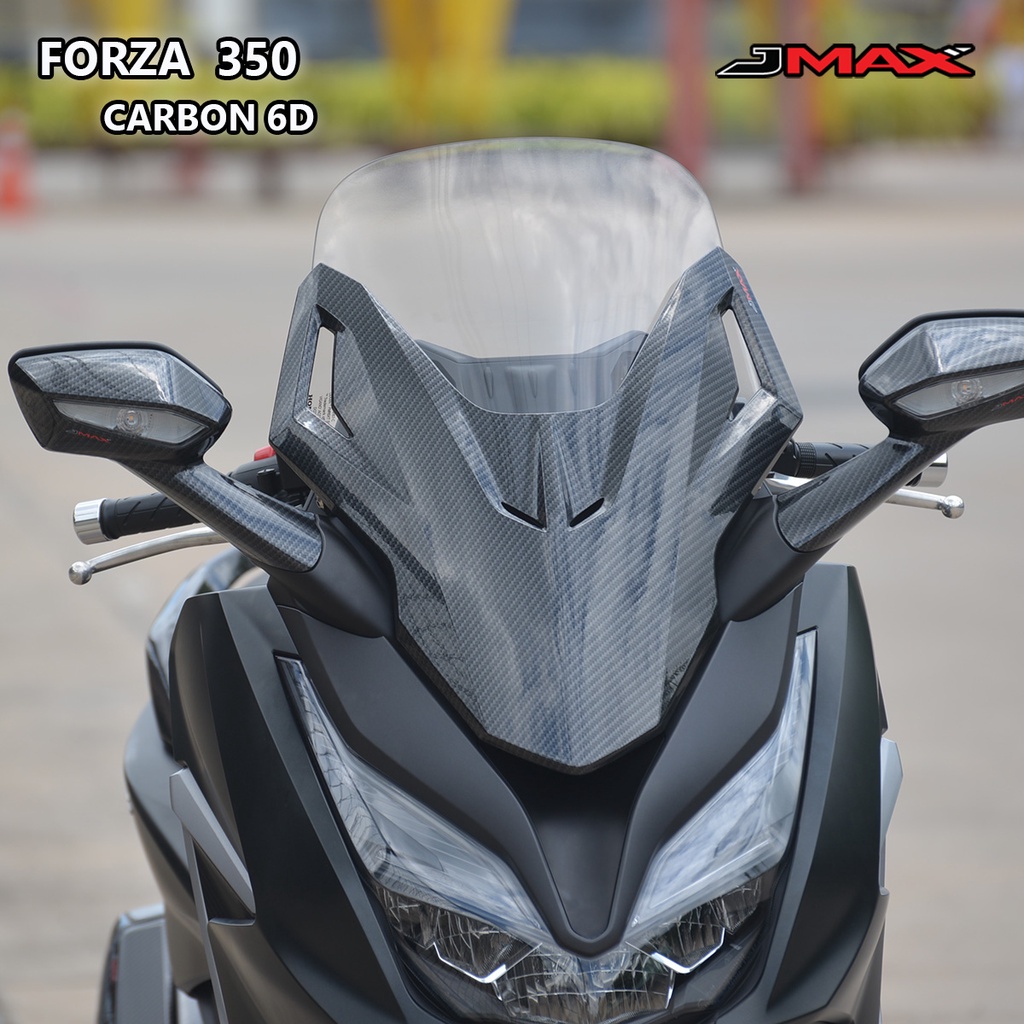 ฝาครอบชิวด้านหน้า ตรงรุ่น Forza 350 ปี 2020-25 ลายฟิล์มคาร์บอน 6D