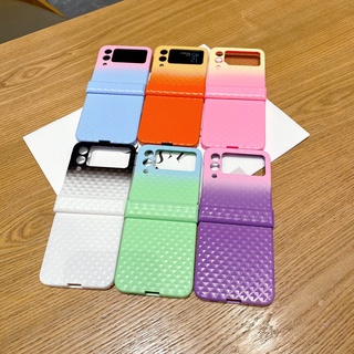 เคสโทรศัพท์มือถือ ไล่โทนสี 3D พับได้ สําหรับ Samsung Galaxy Z Flip 3 Flip3