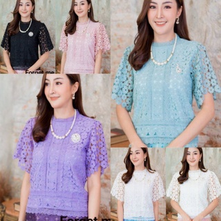 Sale อก38-42 เสื้อลูกไม้อิตาลี่ แขนสั้น ลายสวยมาก เนื้อผ้าลูกไม้นำเข้าค่ะ ทอแน่นมากค่ะ เนื้อลูกไม้ดีมากค่ะ