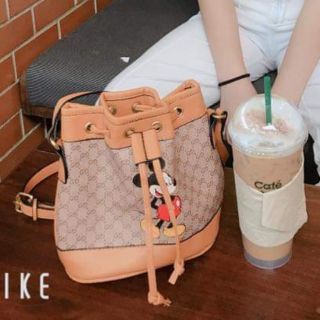 👛พร้องส่ง👜GGกระเป๋ามิกกี้ทรงขนมจีบมินิ