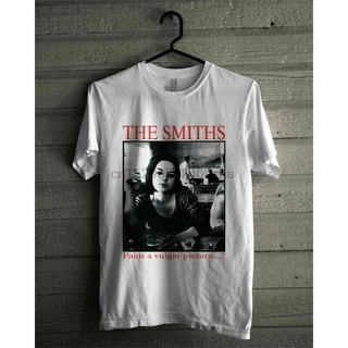 เสื้อยืดพิมพ์ลายแฟชั่น 🔥 ❦ ✴✷เสื้อวินเทจ The Smiths 90ทาสีเสื้อยืดรูปภาพหยาบคาย Usa Reprint Men 2022 เสื้อเมนเมนต์ 7EY