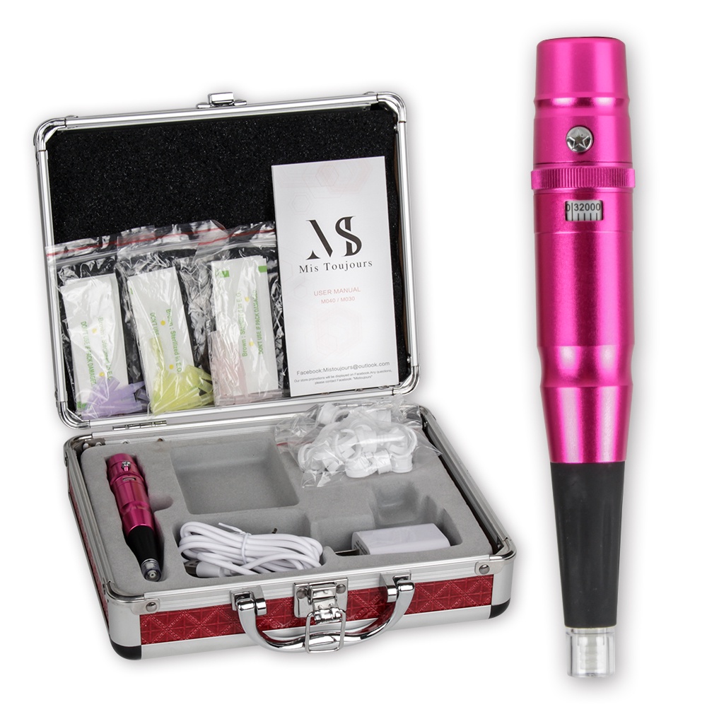 pmu Machine Kit Basic Eyebrow Tattoo Machine Microblading Cosmetics Tool  With Needles And Caps 5YFm | Shopee Thailand