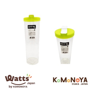 Komonoya ขวดน้ำ 1L ขนาดพกพากว้าง 9 ยาว 9 สูง 25 ซม.