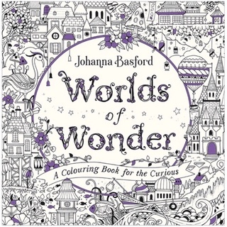 หนังสือขายดี!!ในอังกฤษ สมุดภาพระบายสีผู้ใหญ่ Worlds of Wonder : A Colouring Book for the Curious