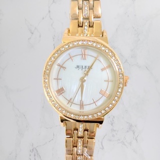 JULIUS WATCH JA1008 สีโรสโกลด์ (ROSEGOLD) นาฬิกาข้อมือผู้หญิง แบรนด์เกาหลี แฟชั่นฮิตของแท้ สายสแตนเลส