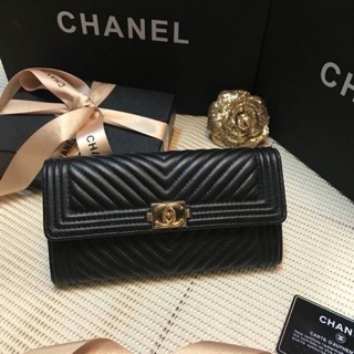 ✅กระเป๋าสตางค์ Chanel (หนังแท้)