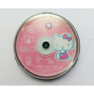 แผ่นเปล่า CD-R 52X : 80MIn : 700MB Hello Kitty 3 จำนวน 10 แผ่น VOX