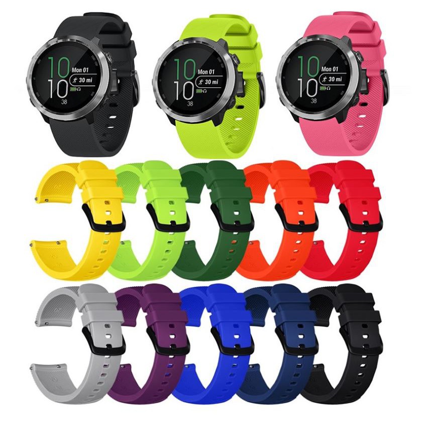 สาย Garmin vivoactive3 / Forerunner645 / 245 /165 / VenuSQ SQ2 สายซิลิโคน 20MM มี14 สี ส่งไวทุกวันจากไทย