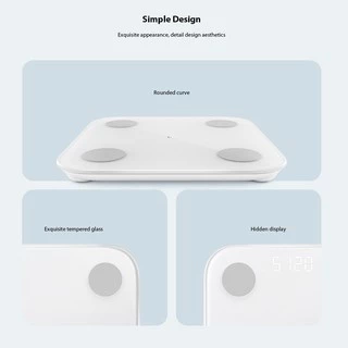 Mi Body Composition Scale S400 เครื่องชั่งน้ำหนักอัจฉริยะ เชื่อมต่อAPPได้ คำนวณ BMI วัดได้13ข้อมูล Chinese Version