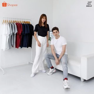 Expogarment เสื้อยืดสีขาว เสื้อยืดสีพื้น คอกลม คอวี คอตตอน100% ไม่มีตะเข็บข้าง ไซส์S-6XL หดเกิน3%ยินดีคืนเงิน