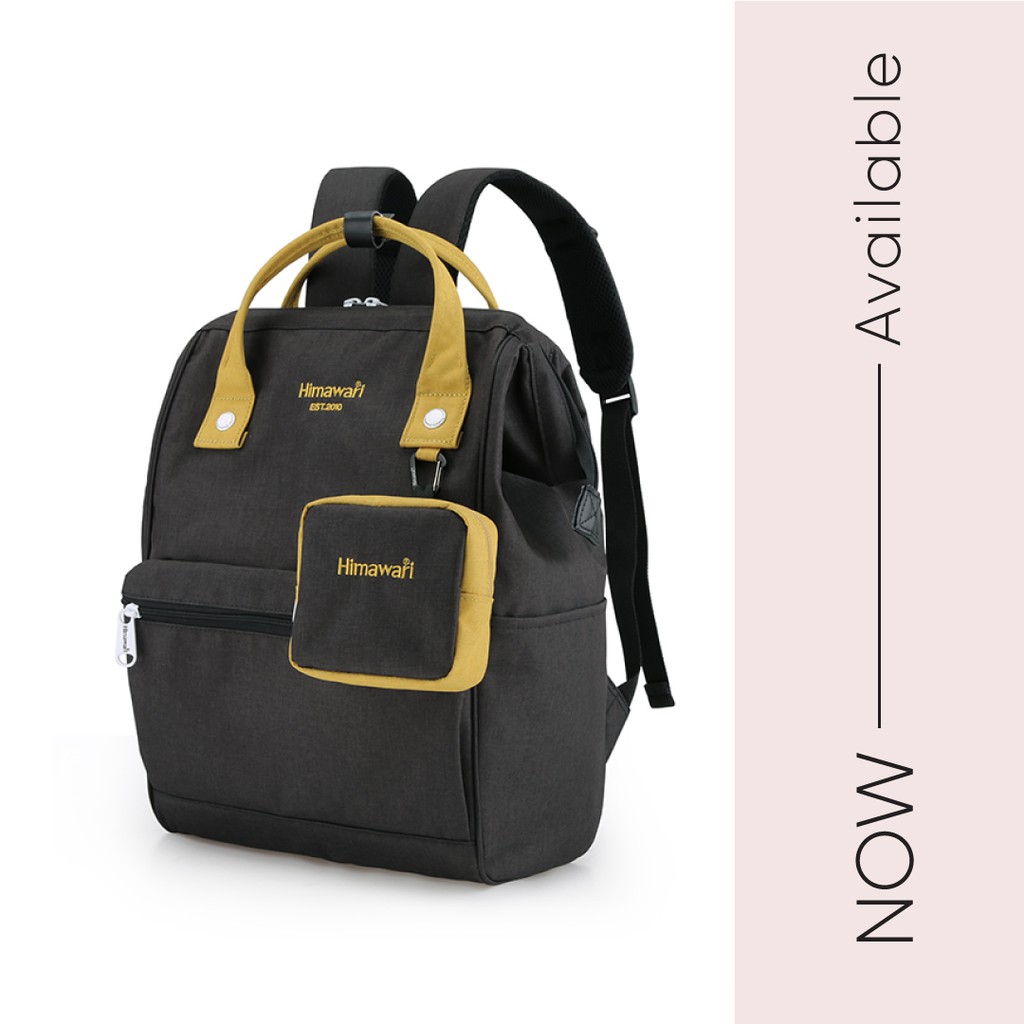 กระเป๋าเป้สะพายหลัง ฮิมาวาริ Himawari Travel Laptop Backpack Black/Yellow 2268