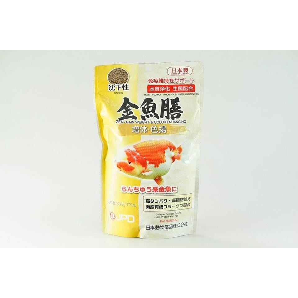 อาหารปลาทอง ยี่ห้อ JPD   Zen-Gain Weight @ Color Enhancing (Sinking) อาหารปลาทอง สูตรเร่งโต-เร่งสี เ
