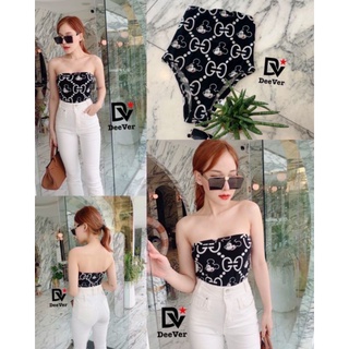 💥Bodysuit เกาะอก ผ้ายืดลายสวย ใส่สวยๆแซ่บๆ