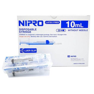 ไซริงค์ Nipro สำหรับป้อนยาเด็ก หรือล้างจมูก 10 ml. (ไม่มีเข็ม)