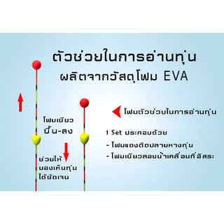 โฟมตัวช่วยในการอ่านทุ่น ชิงหลิว สปิ๋ว โฟม EVA 5 คู่ (10 ชิ้น)