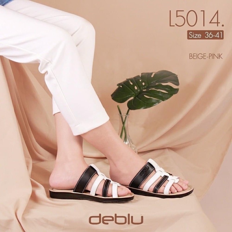 NFshoes ถูกสุด! รองเท้าแตะ หญิง เพื่อสุขภาพ Deblu เดอบลู รุ่น L5014 พื้นนุ่ม น้ำหนักเบา ของแท้ 100%