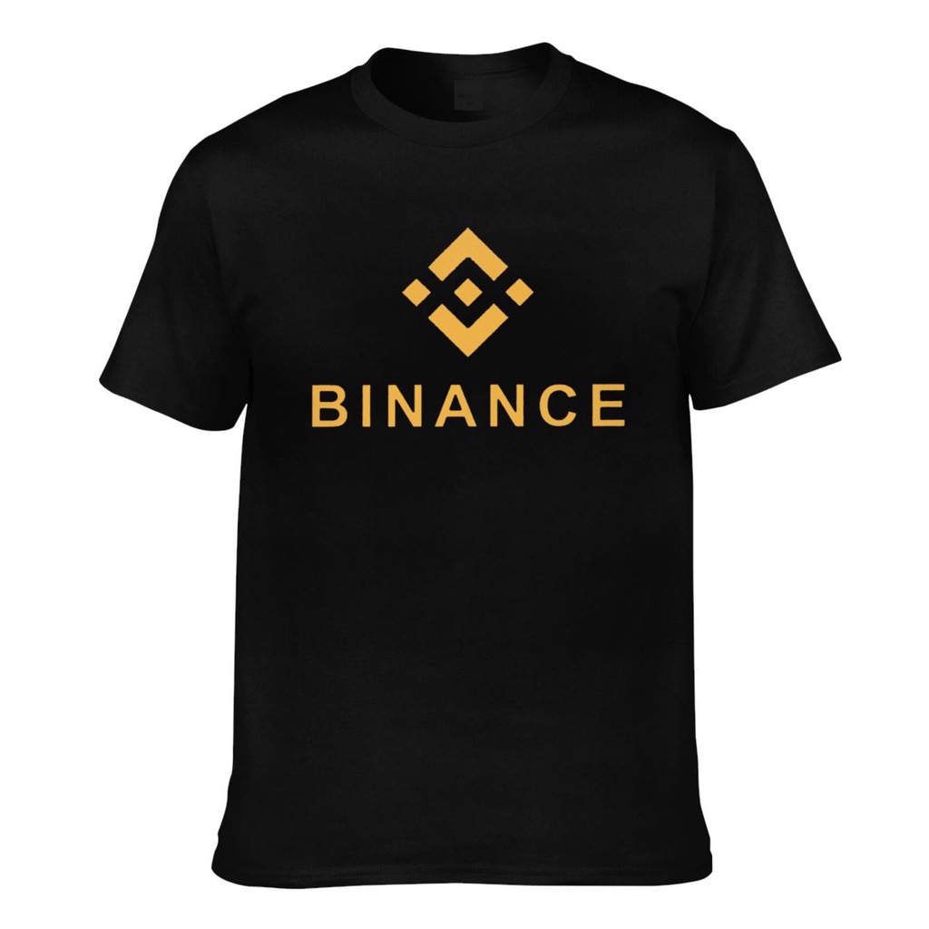 Binance Exchange Coin เสื้อยืดแขนสั้นผู้ชาย