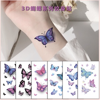 แทททูมินิมอล แทททูเกาหลี sticker tattoo tatto แทททูผีเสื้อ แทททู ผีเสื้อ korean style butterfly ลอกน้ำ เกาหลี 💕