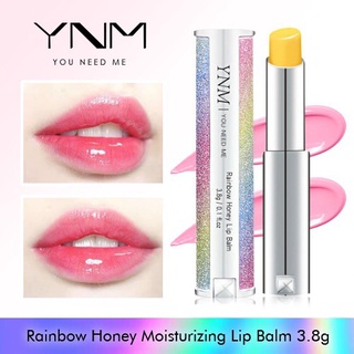 YNM - Rainbow Honey Lip Balm 3.8 g. #ลิปบาล์มผสมน้ำผึ้ง #แพ็คเกจเรียบหรูดูเก๋