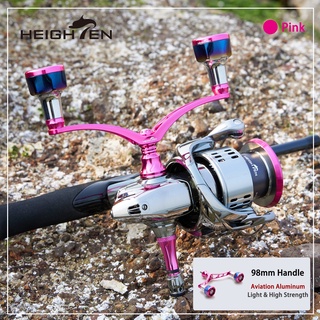 Heighten รอกตกปลา ด้ามจับคู่ 98 มม. สําหรับ Shimano Stella Stradic Twinpower Daiwa Caldia Luvias Spinning Reel