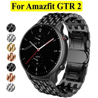 Luxury Amazfit gtr 2 Strap Stainless Steel Huawei gt2 pro Watchband Huawei gt2 46mm / huawei Watch gt 2e / honor magic watch 2 46mm / huawei watch gt 2 / GT2 pro / Huawei watch gt 2 pro / Amazfit GTR 2e / Huawei watch gt 2 Ticwatch Pro 3 Strap