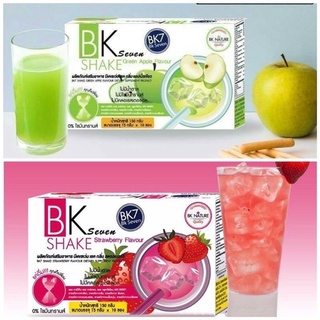 BK seven shake Green Apple Flavour ผลิตภัณฑ์เสริมอาหาร บีเคเซเว่น